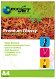 Ecojet Glossy Paper 200 แกรม (แพ็ค 20 แผ่น) 